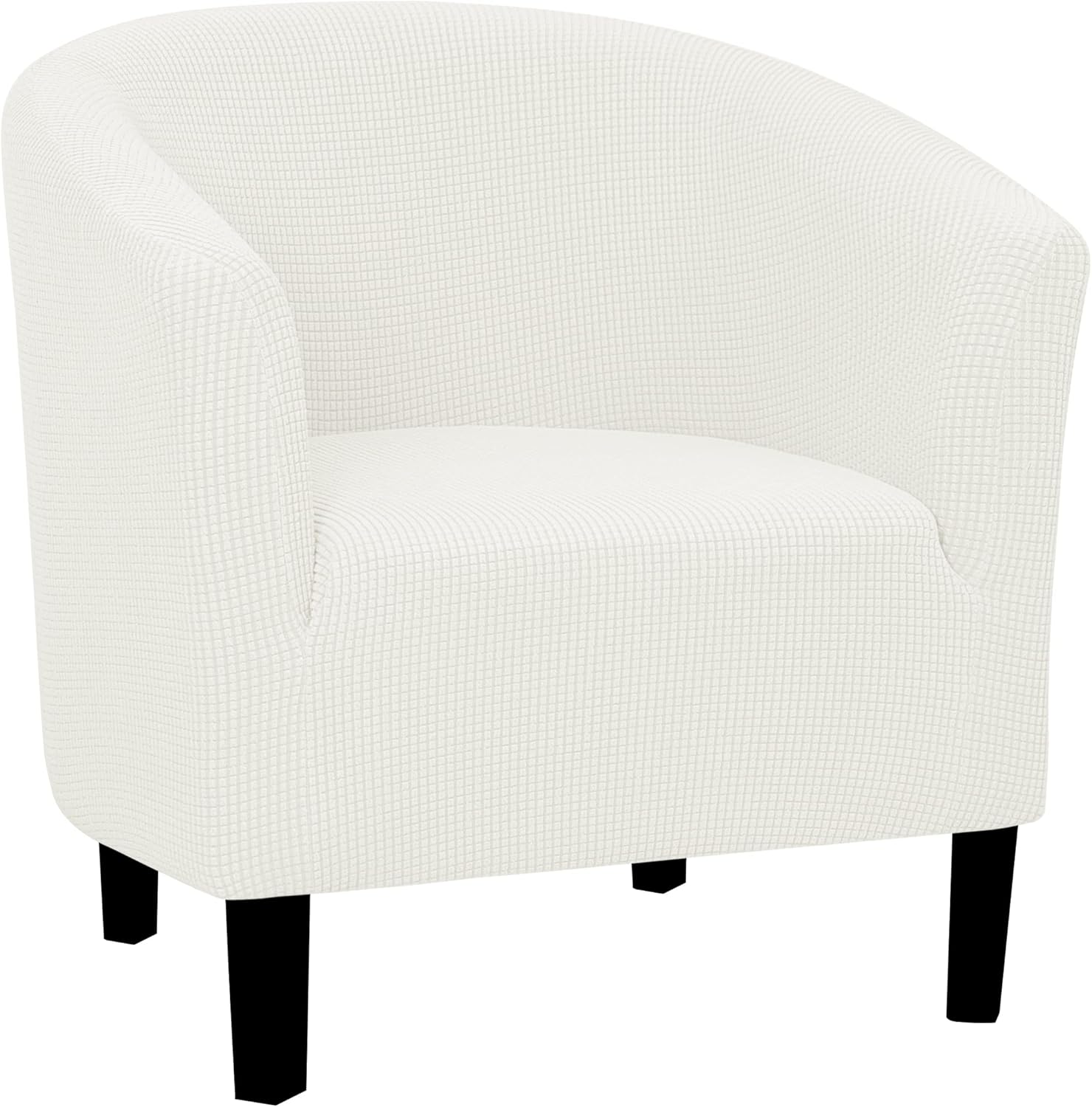 Easy-Going Stretch Club Armchair Slipcover Cream