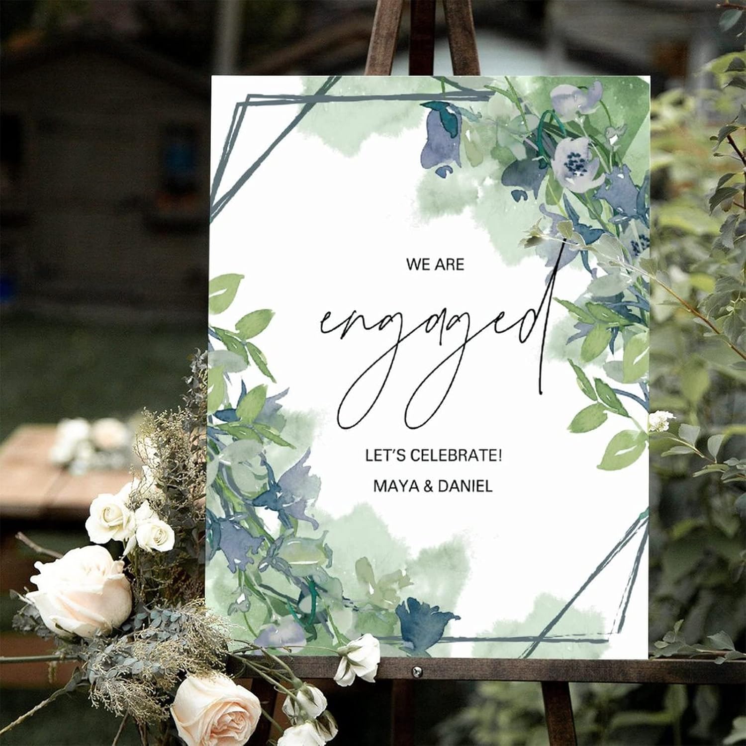 Custom Wedding Welcome Sign 12x16 Inch Wood Decor
