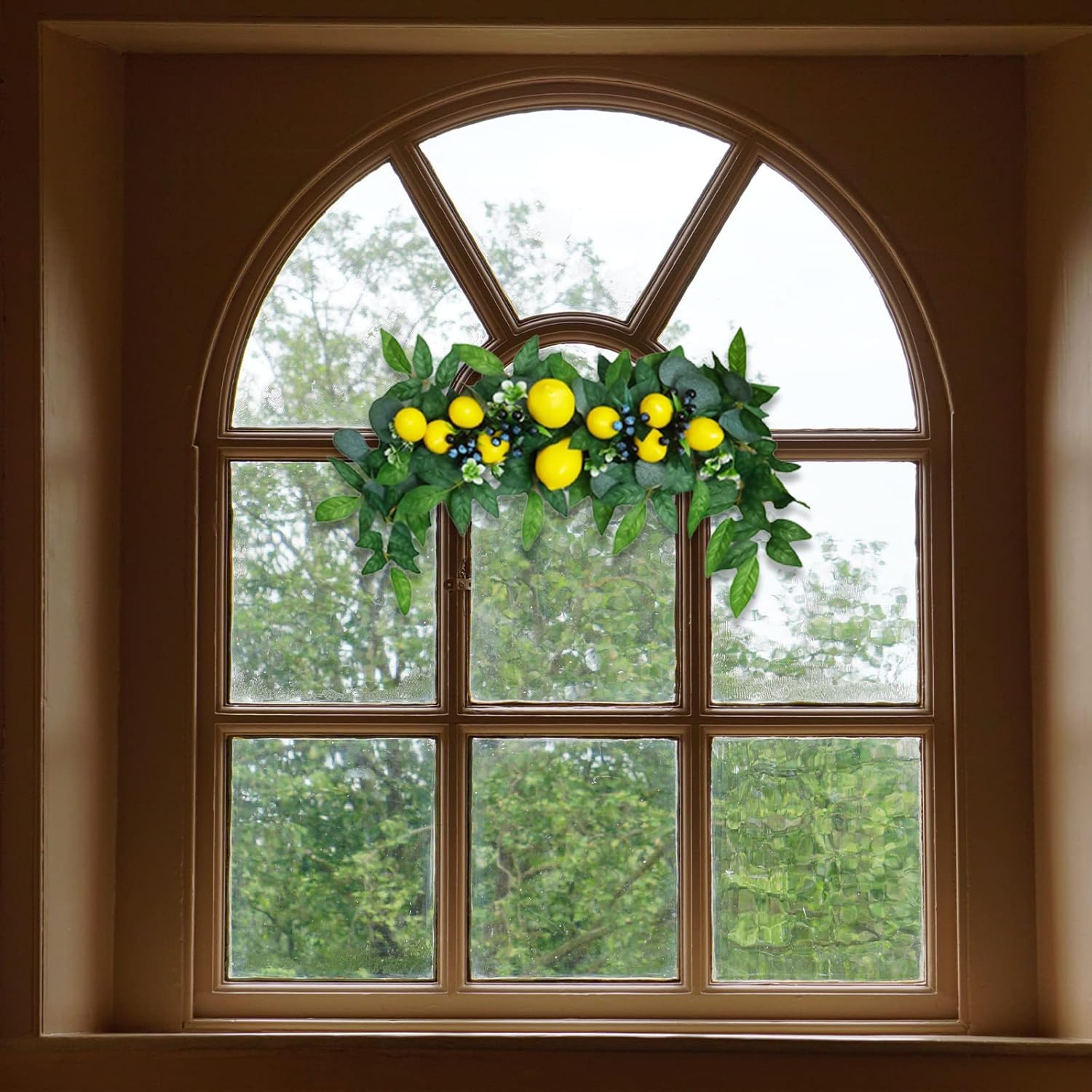 256 Inch Artificial Lemon Swag for Front Door
