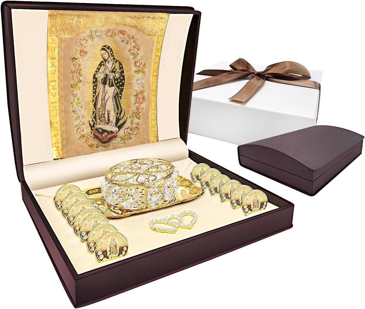 ESNOY Catholic Wedding Arras Set with 13 Unity Coins