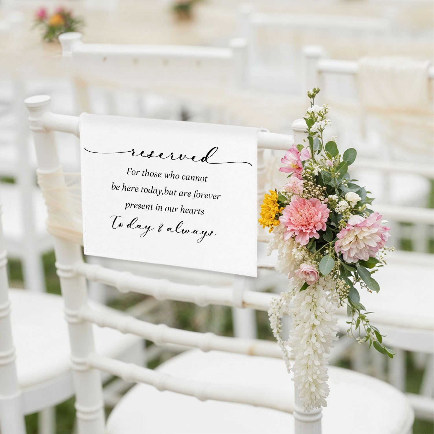 In Loving Memory Wedding Sign 1 Pc Reserved Seat Cloth