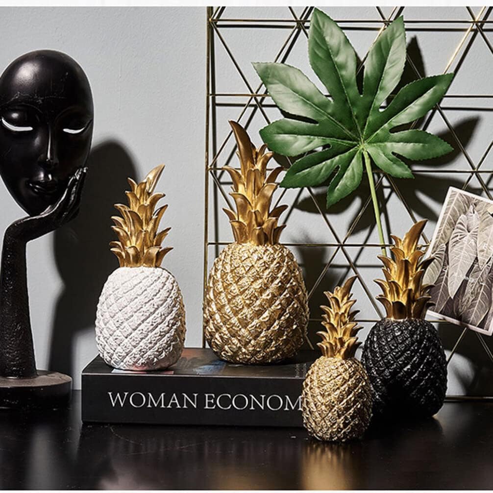 Cabilock Black Resin Pineapple Decor Statue