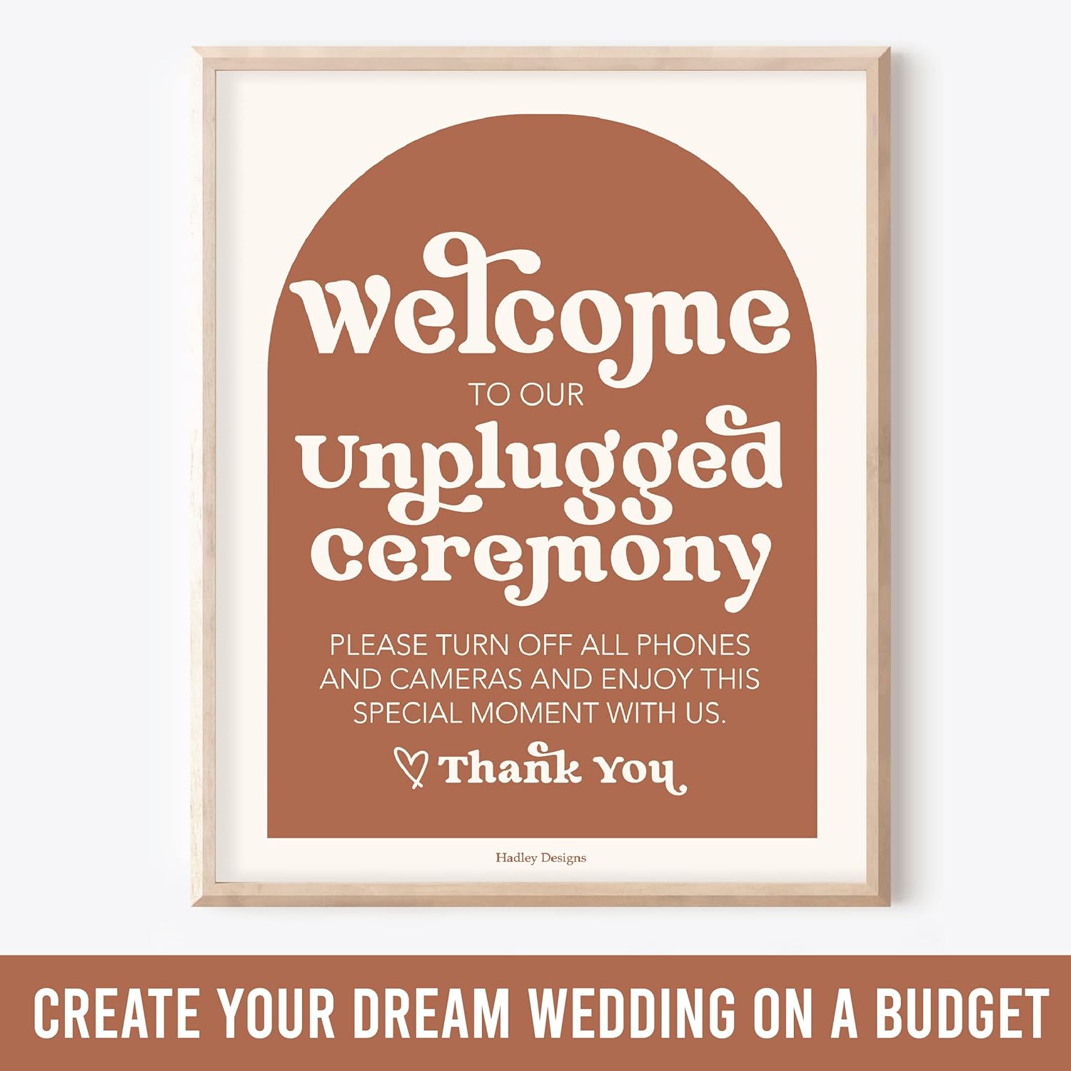 Hadley Designs 9 Retro Wedding Signs Set