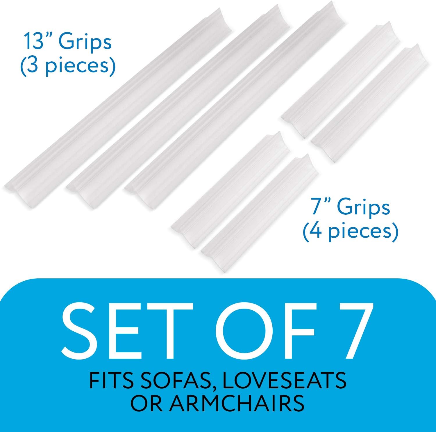 Impresa 7-Piece Sofa Slipcover Tuck Grips