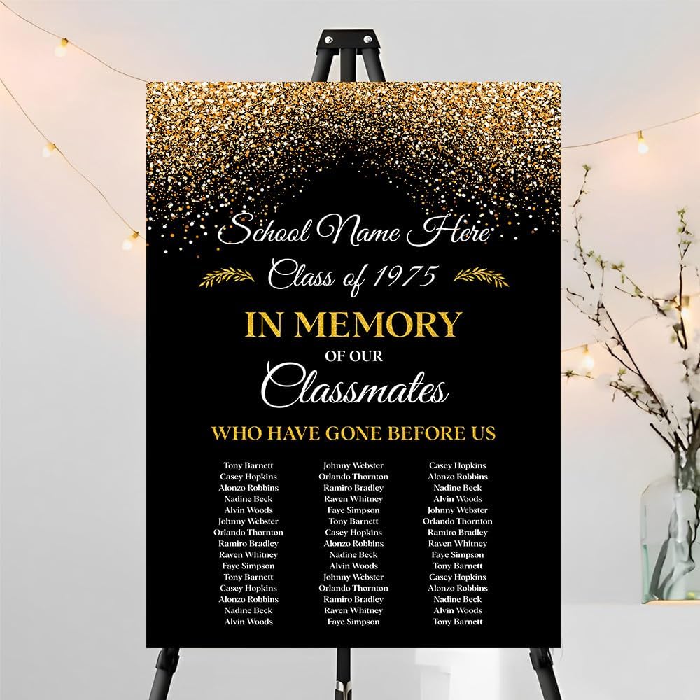 Personalized In Memory Of Our Classmates Sign Version7