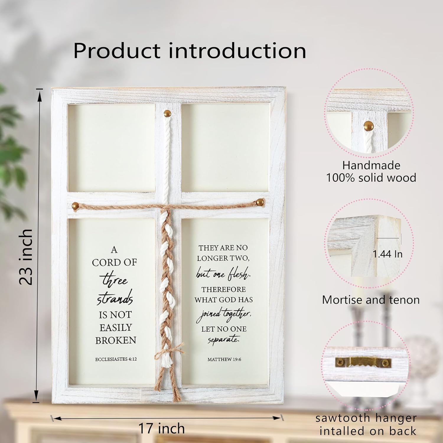 Three Strands Wedding Unity Sign 17x23in