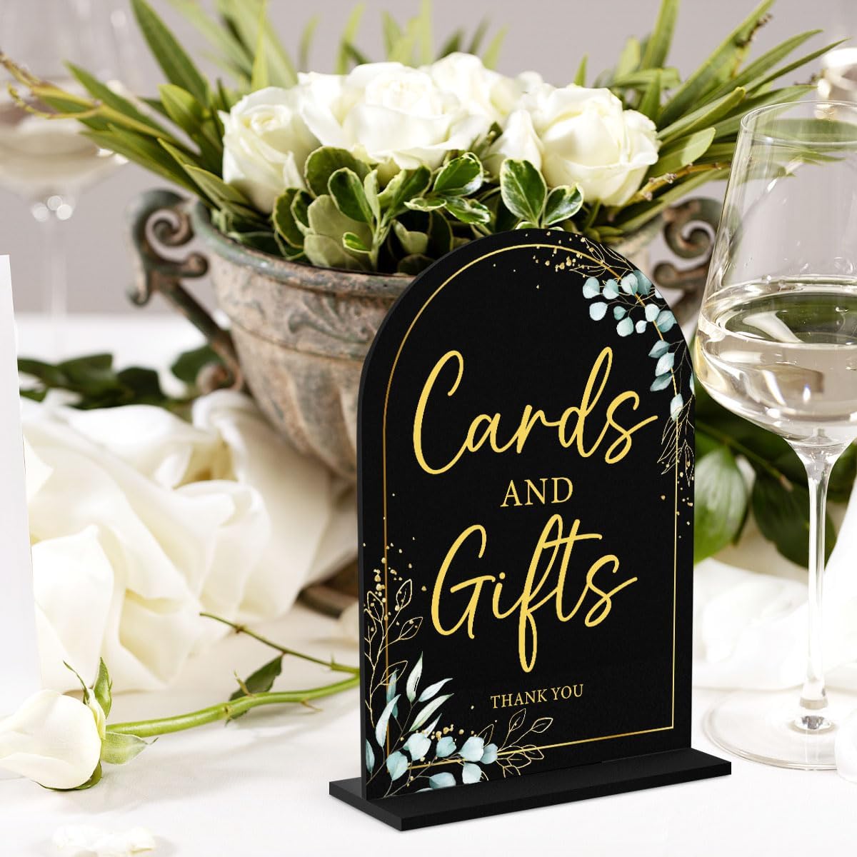 2-Piece Acrylic Wedding Sign Set for Ceremony Reception