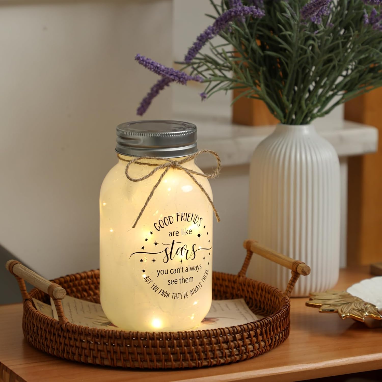 Maracco Friendship Gift Mason Jar Night Light