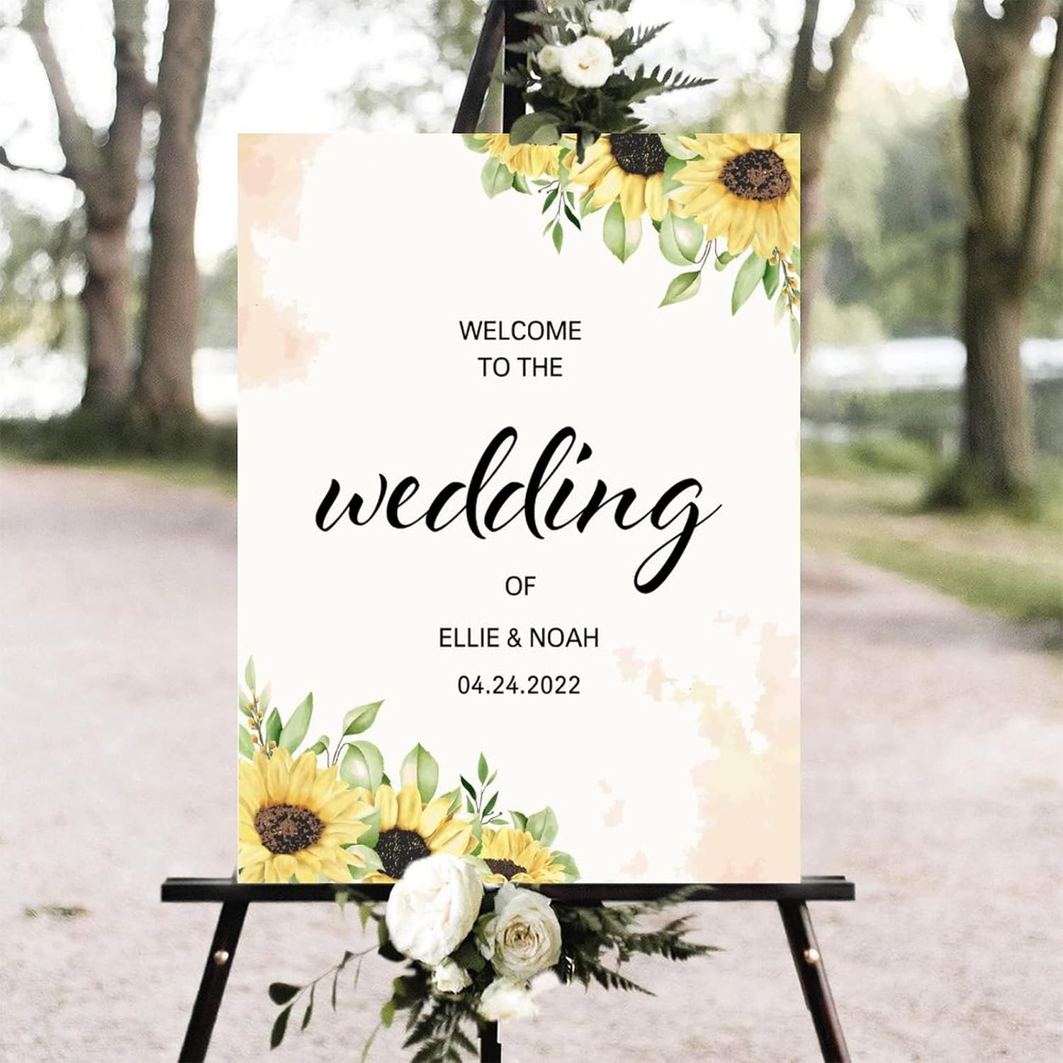 Alioyoit Wedding Welcome Sign Custom Wood Decor