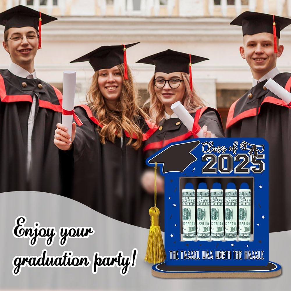 2025 Graduation Gift Money Holder Frame Blue