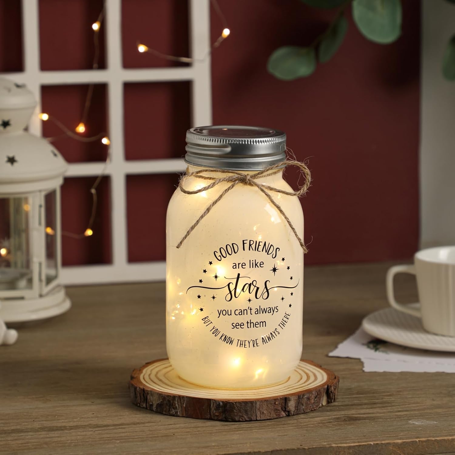 Maracco Friendship Gift Mason Jar Night Light