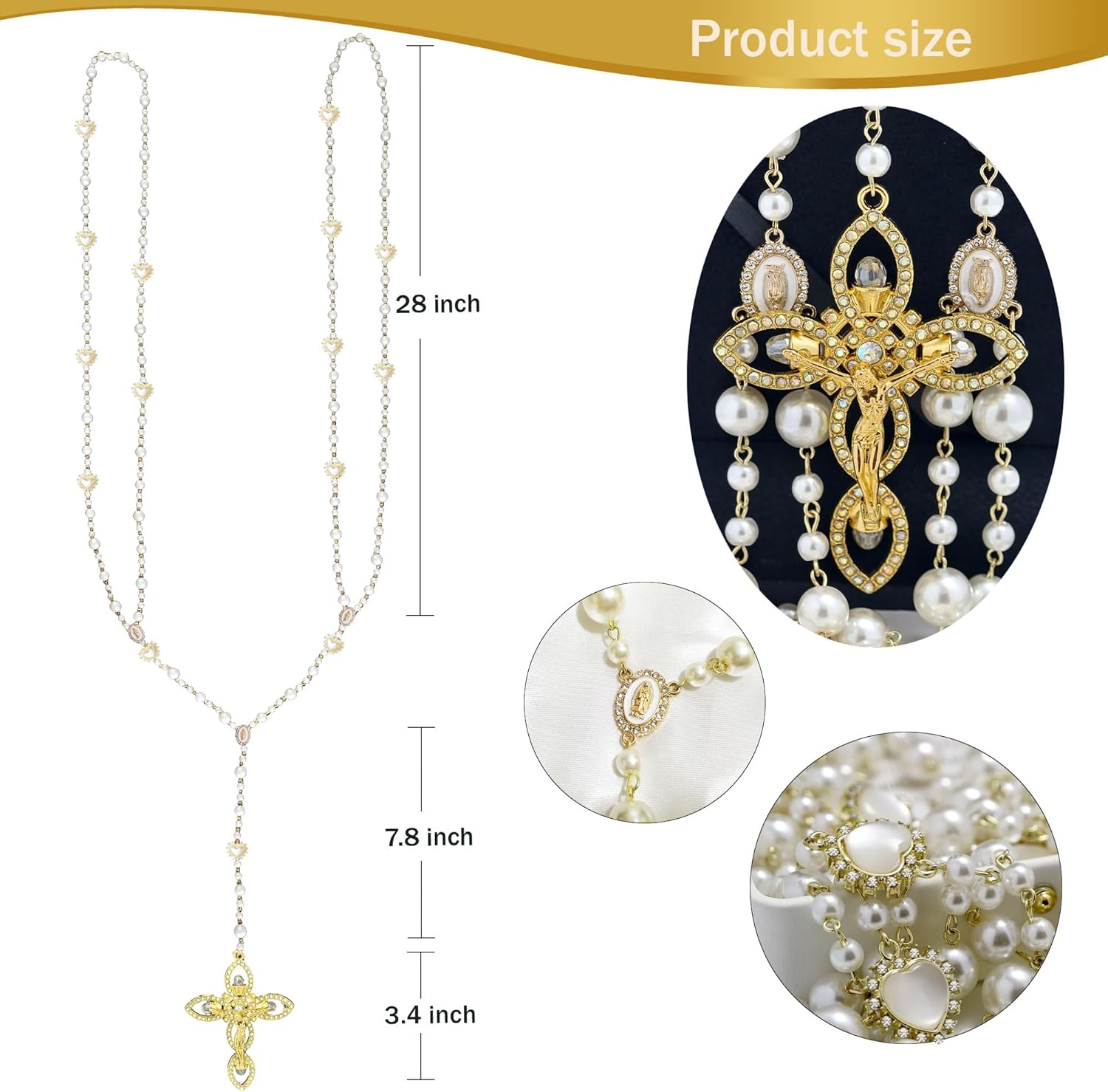 Catholic Wedding Set Arras and Lazo with Jewelry Box