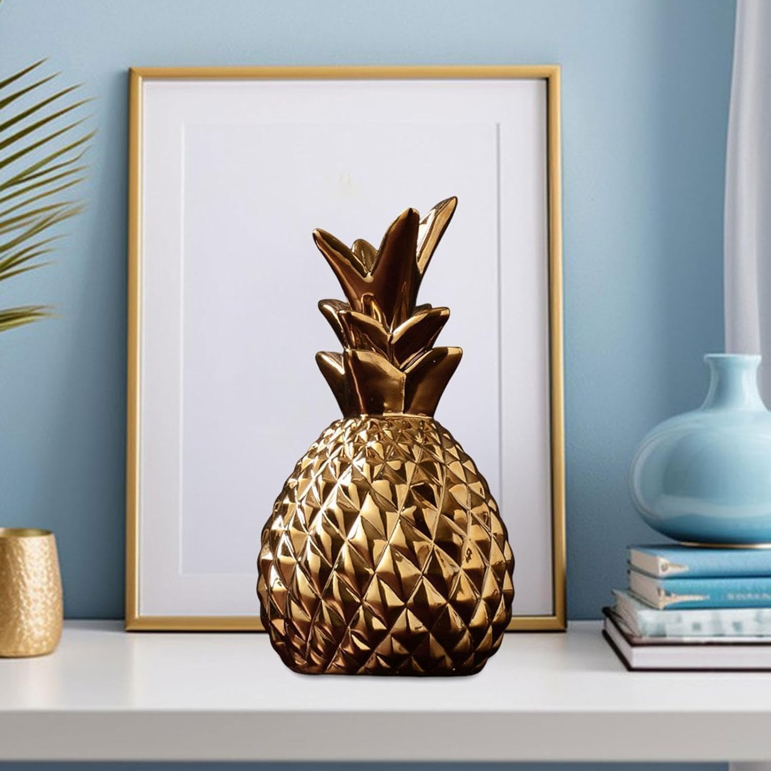 Ceramic Pineapple Decorative Figurine for Home Office