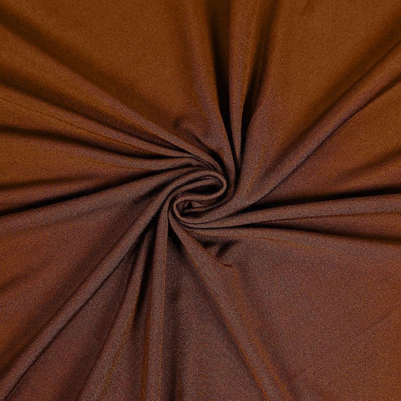 6 pcs Cinnamon Brown Spandex Folding Chair Covers for Parties