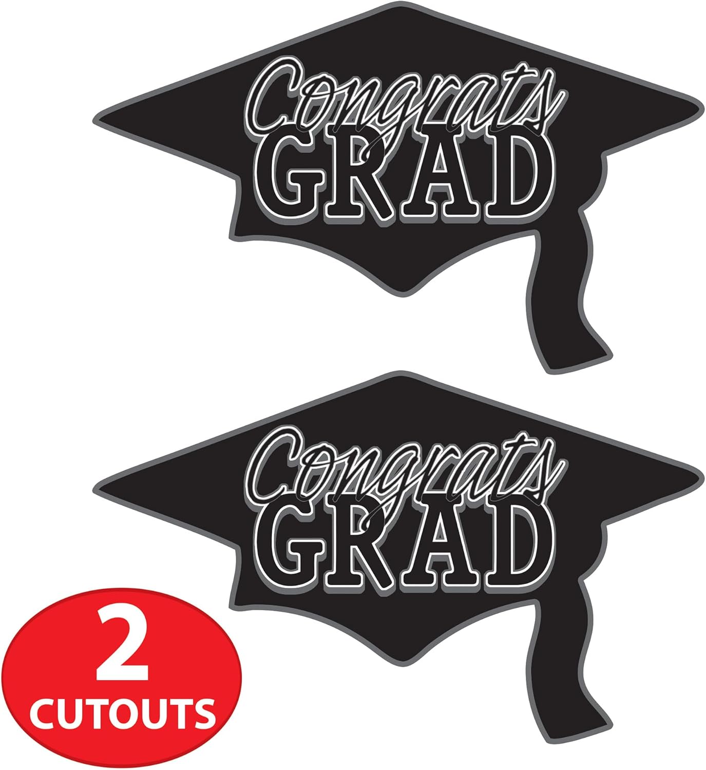 Beistle Congrats Grad Cutouts 2 Count Large