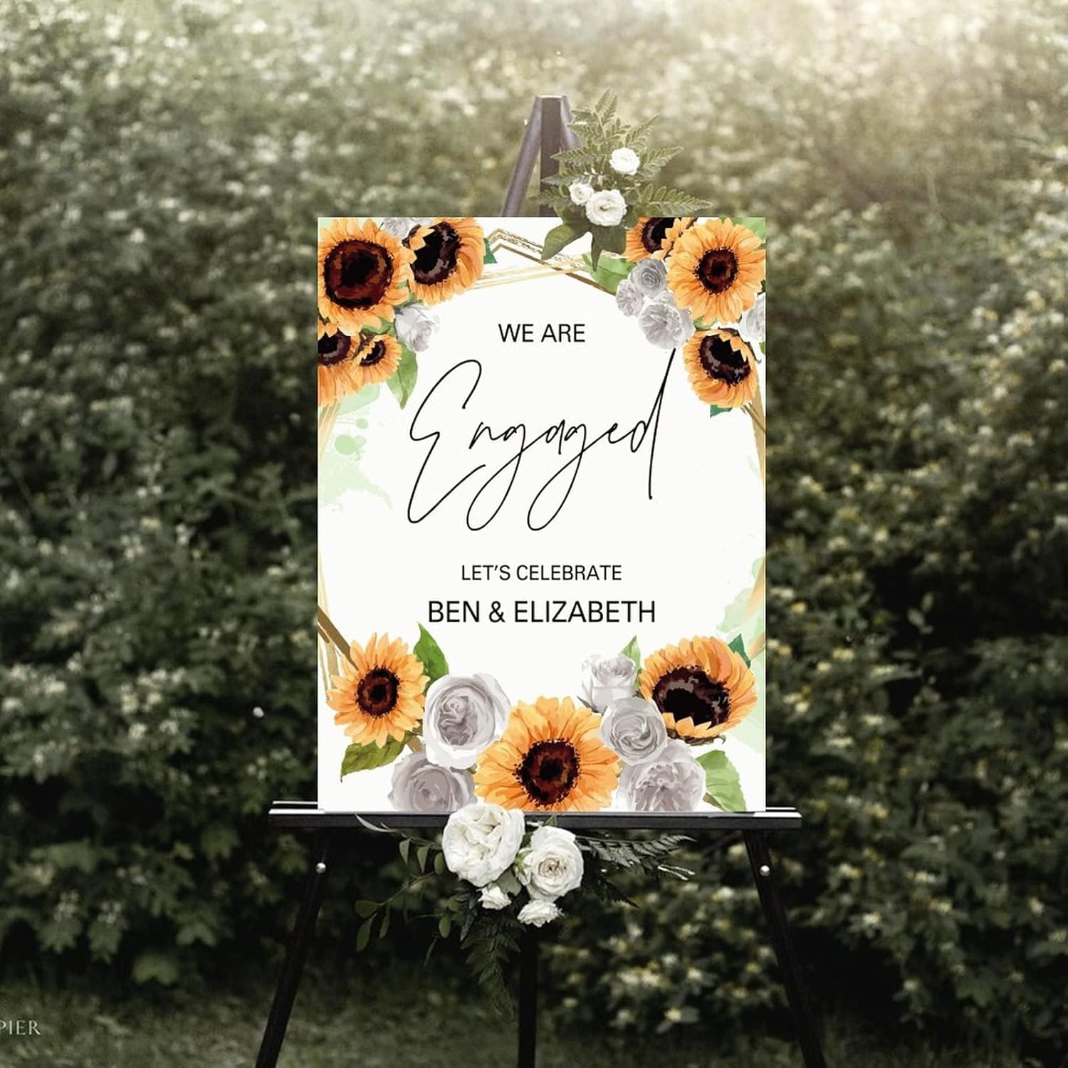 Personalized Wedding Welcome Sign 12x16 Inch