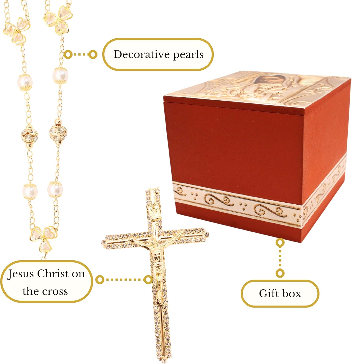 Deluxe Wedding Lasso Catholic Ceremony Wood Case