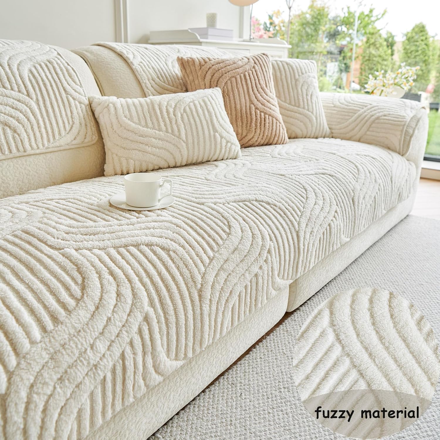 Jecpuo Washable Pet Couch Cover Protector for Sectional Sofa
