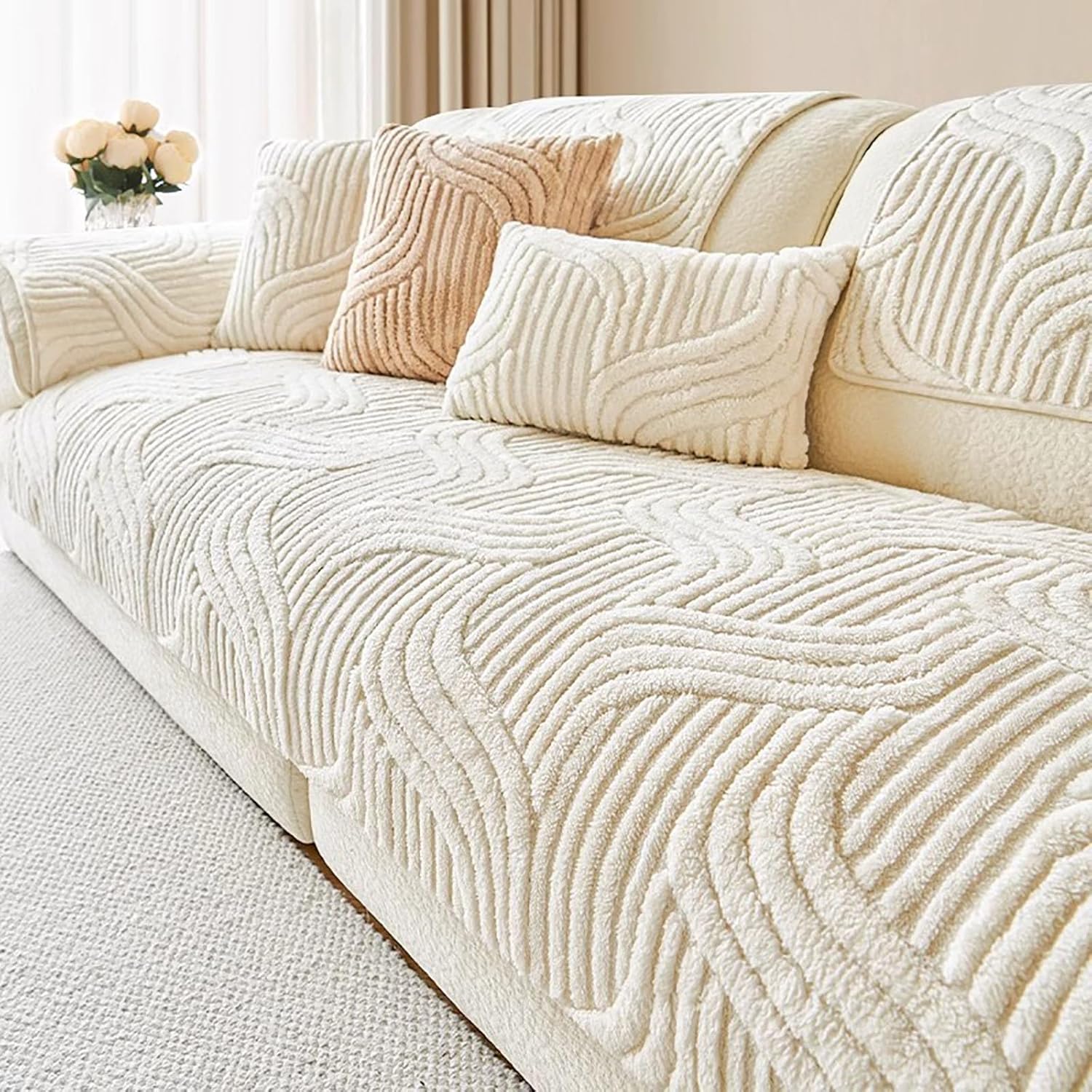 Jecpuo Washable Pet Couch Cover Protector for Sectional Sofa