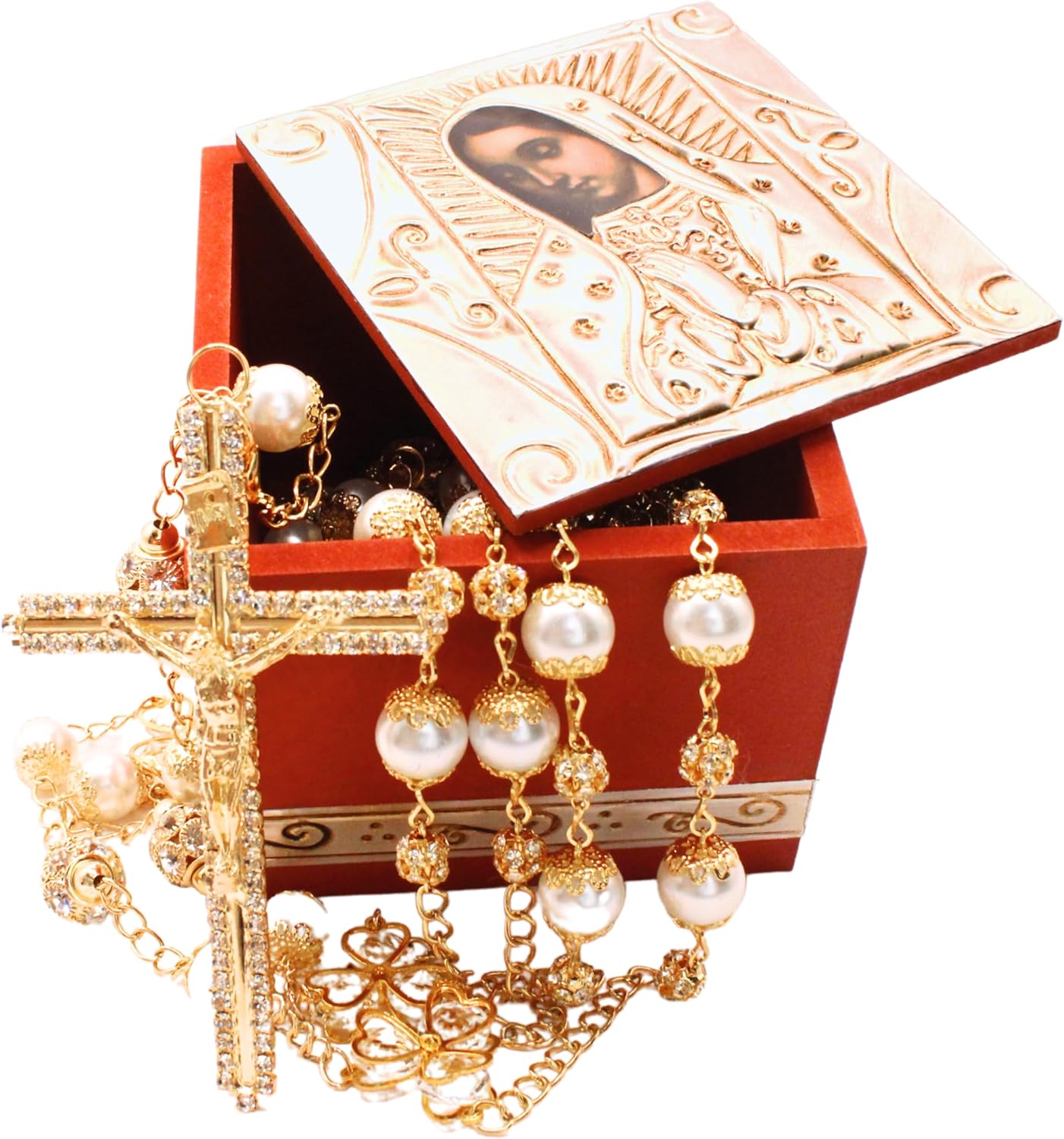 Deluxe Wedding Lasso Catholic Ceremony Wood Case