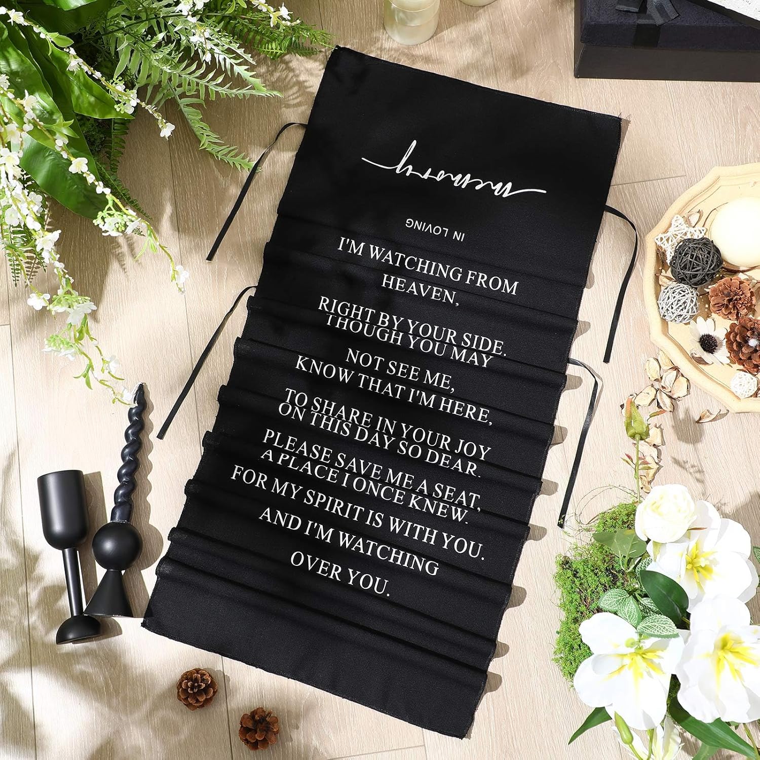Loving Memory Wedding Chair Sign - Reserved Seat Banner for Ceremony