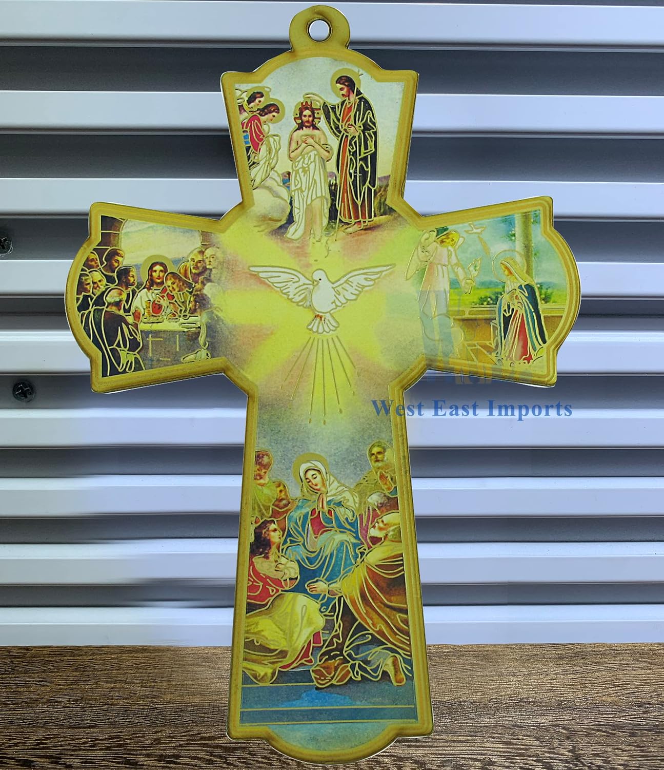 WE 12 Pcs Holy Spirit Wall Cross Baptism Favor