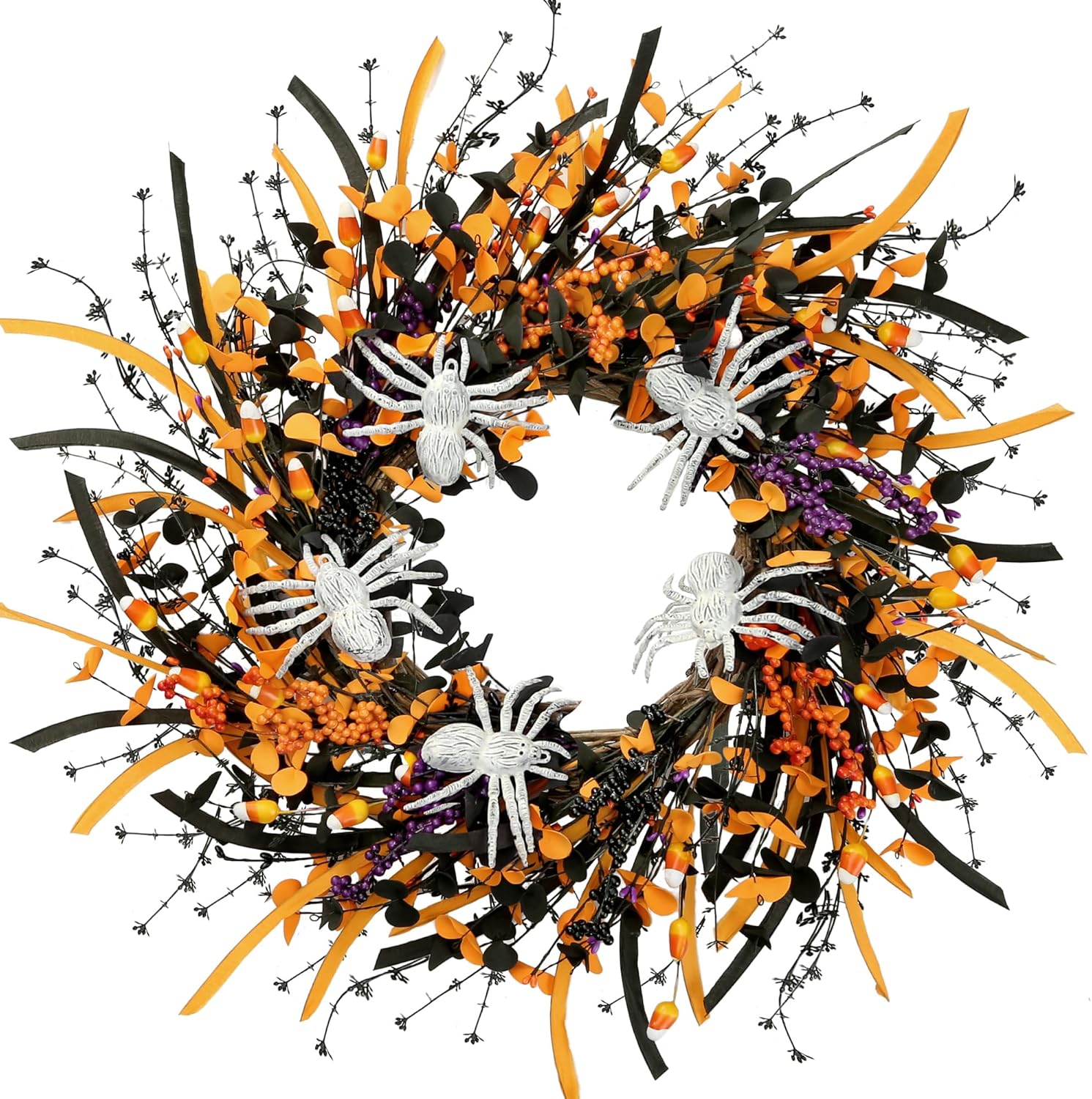 Sggvecsy Halloween Wreath 23 Inch Decor