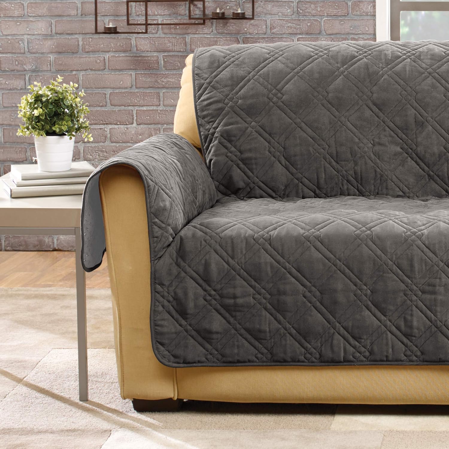 SureFit Home Decor Sofa Slipcover Universal Microfiber