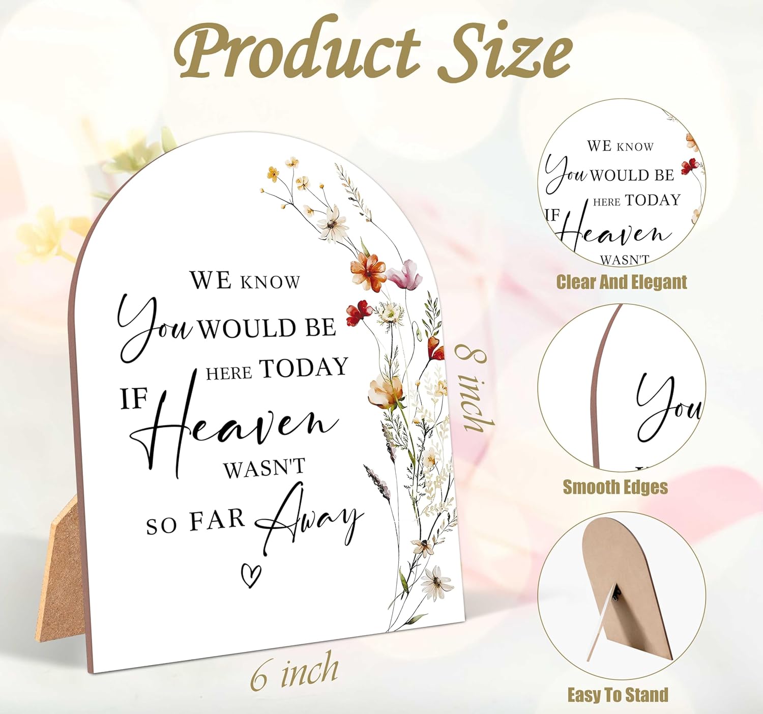 Wildflower Memorial Sign Wedding Reception Decor