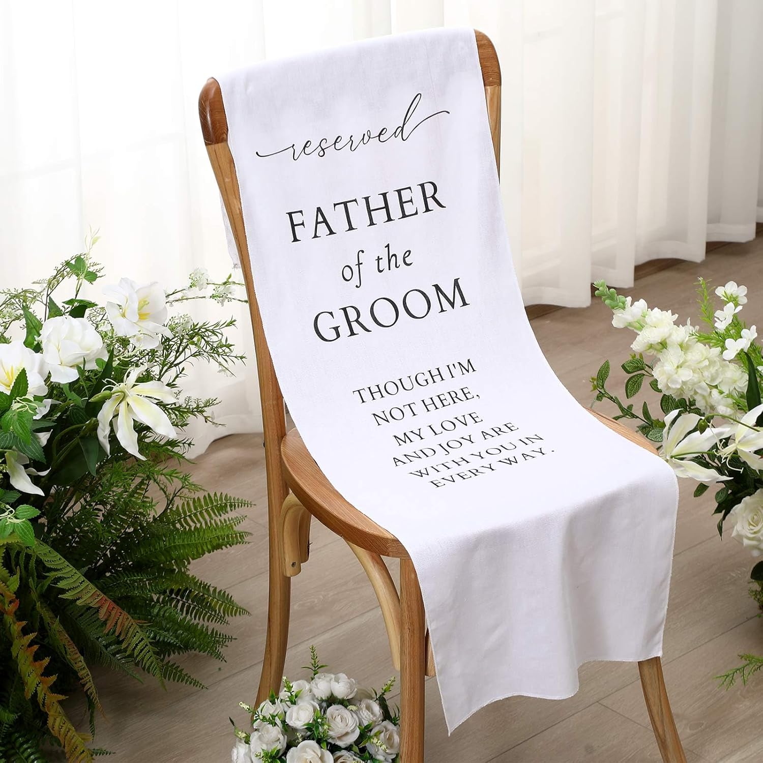 Father of the Groom Wedding Memorial Seat Sign