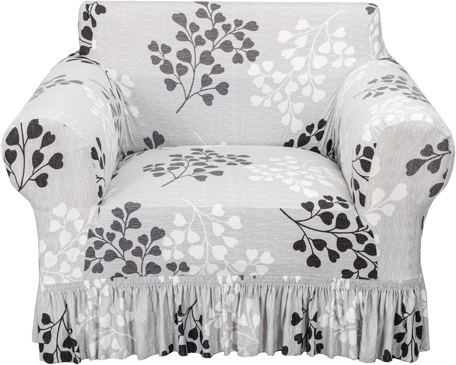 KRFOONN Stretchable Armchair Cover with Skirt