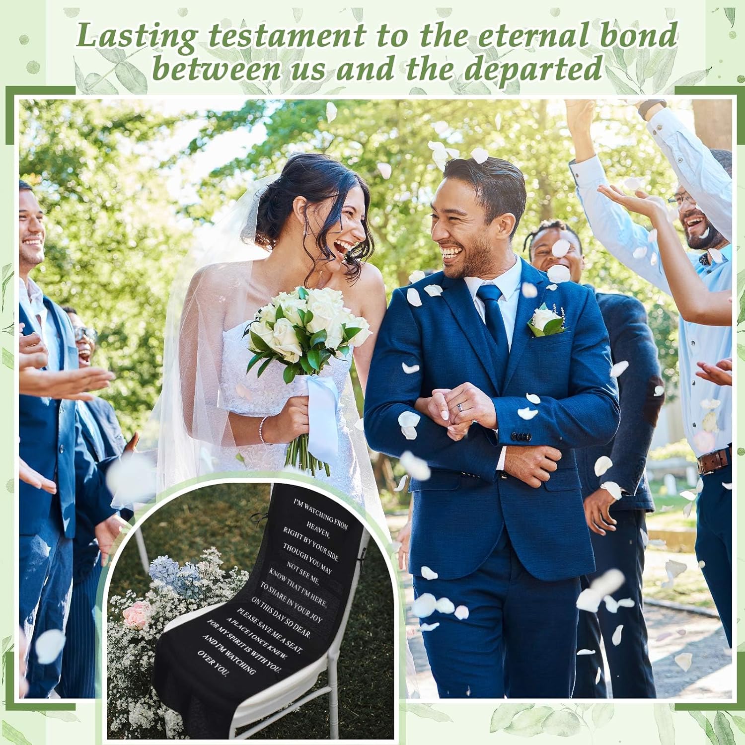 Loving Memory Wedding Chair Sign - Reserved Seat Banner for Ceremony