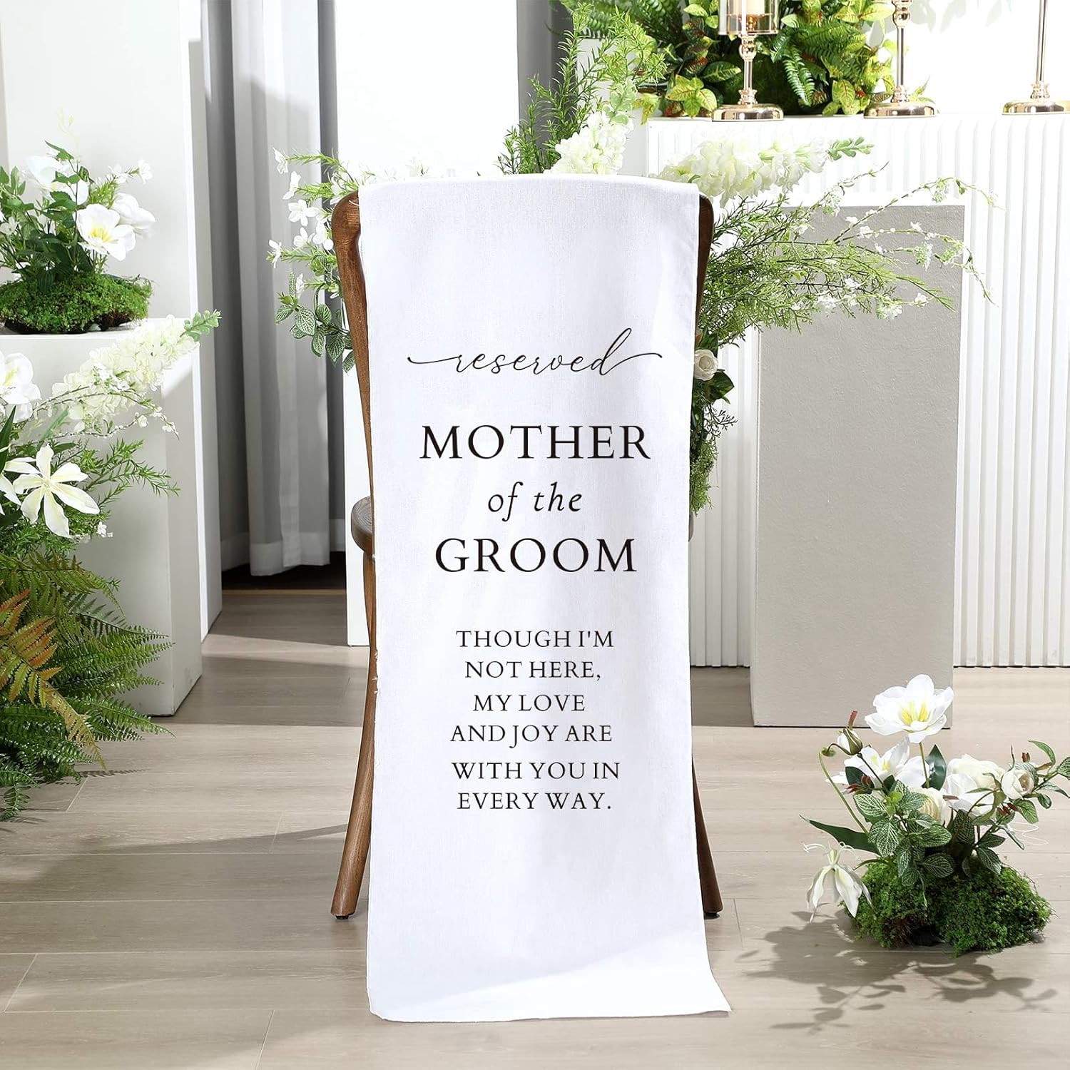 Wedding Memorial Reserved Seat Sign for Parents in Heaven