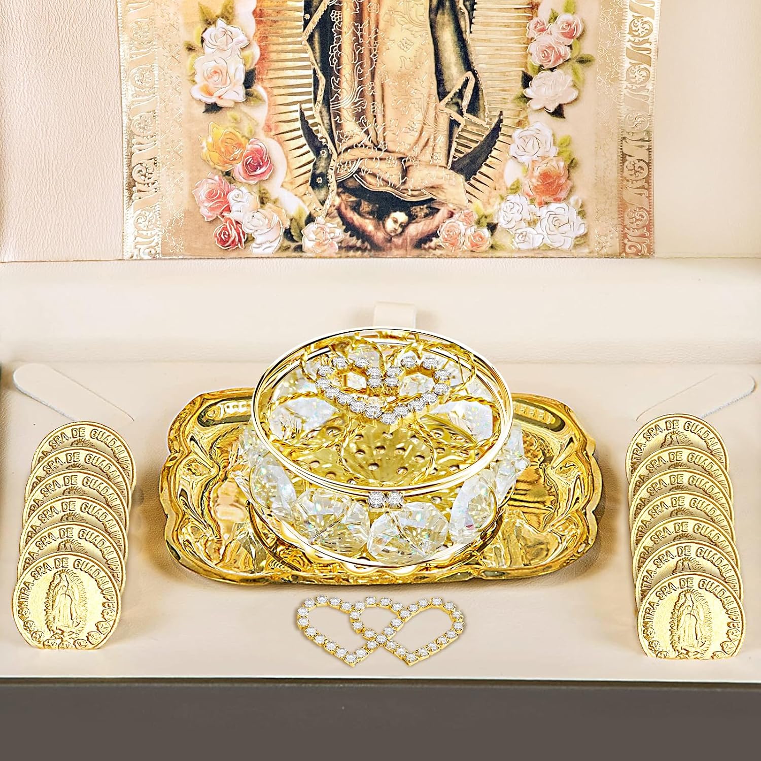 ESNOY Catholic Wedding Arras Set with 13 Unity Coins