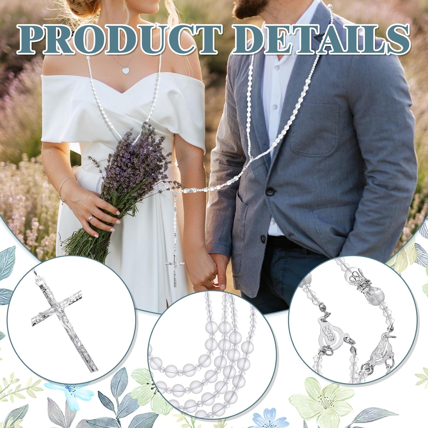 Nosiny Silver Cross Wedding Lasso Handcrafted
