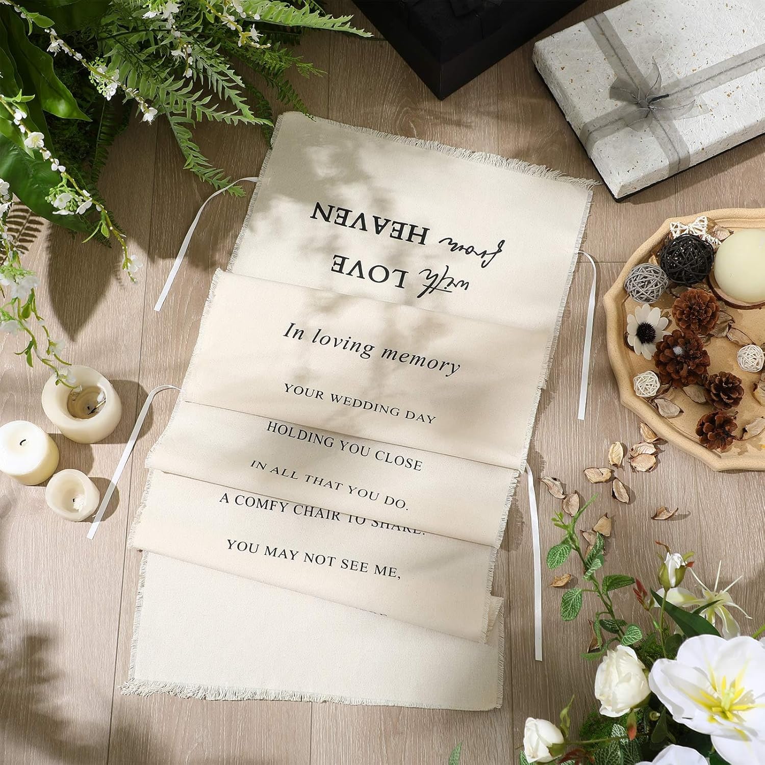 Loving Memory Wedding Chair Sign Banner