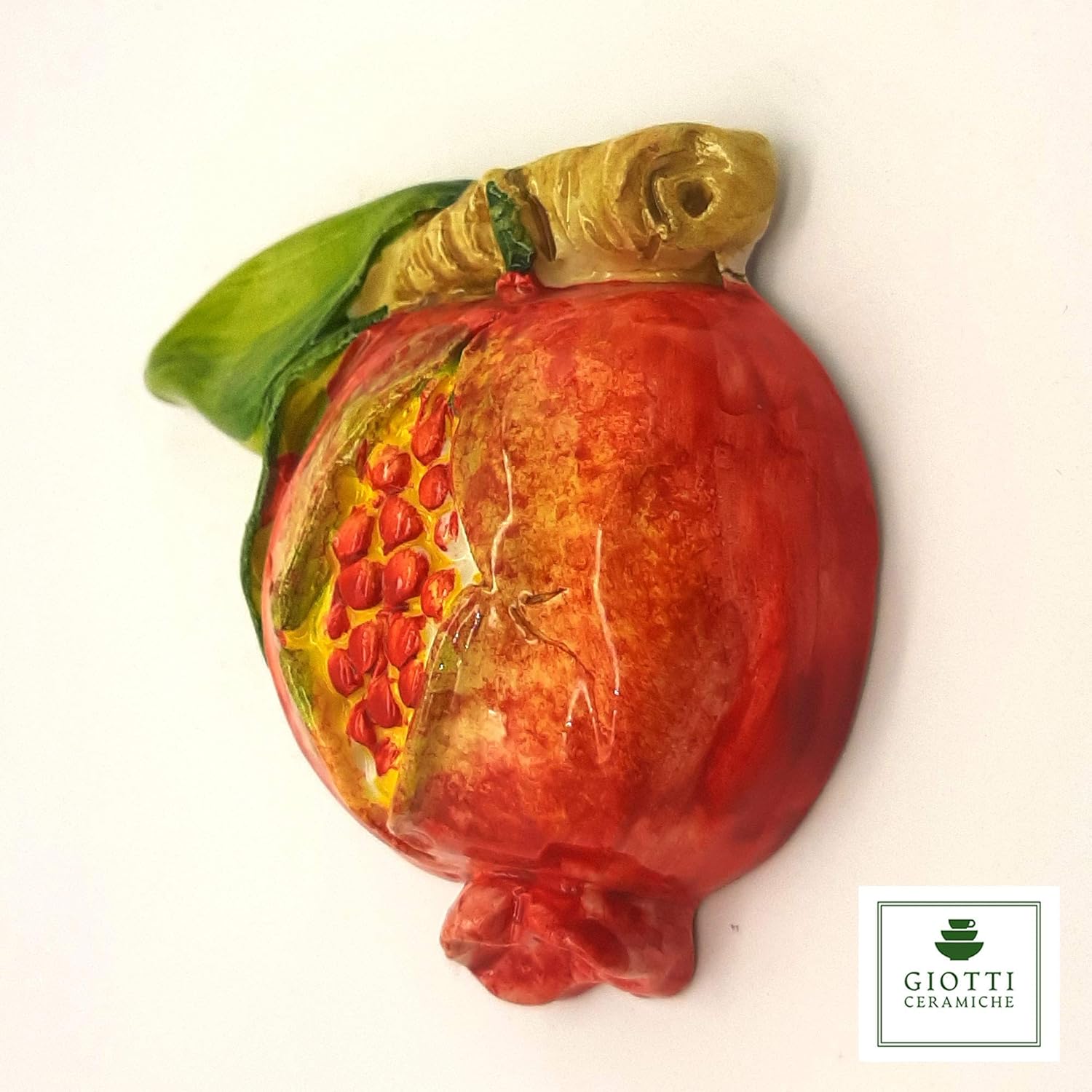 Italian Ceramic Pomegranate Wall Decorations