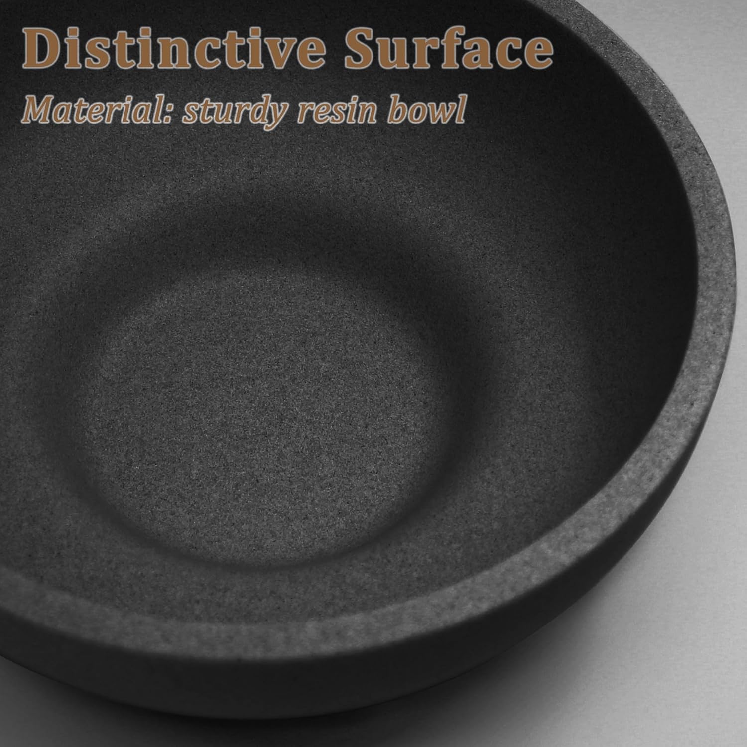 Modern Resin Decorative Bowl - Black Kitchen Entry Decor
