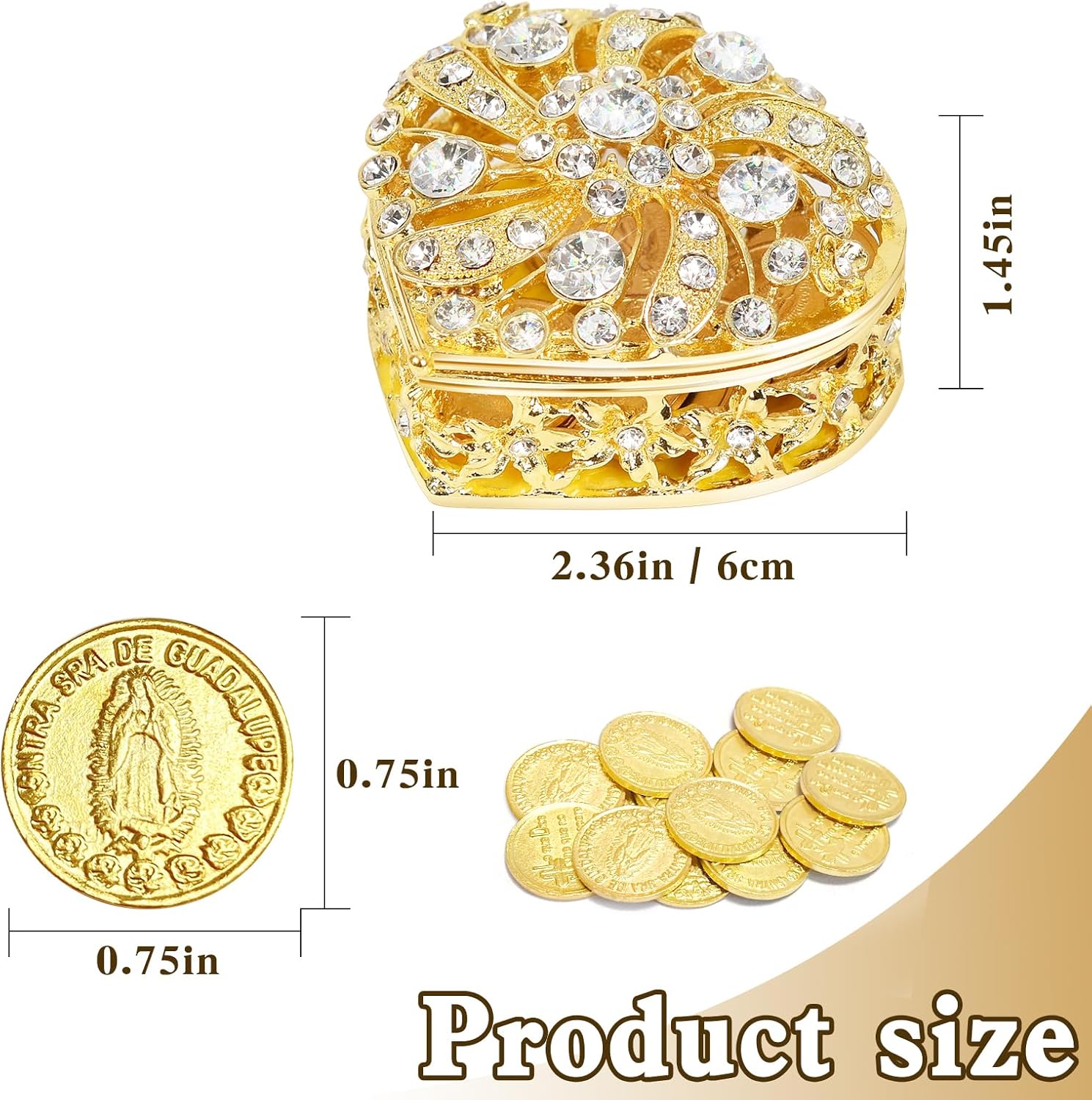 ESNOY Premium Catholic Wedding Set with Coins and Lasso