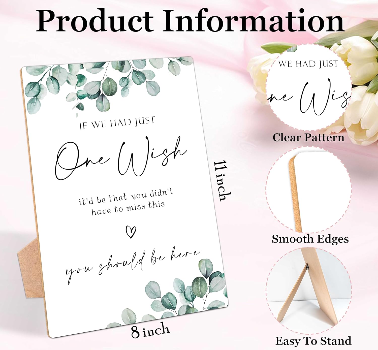 Wedding Memorial Sign with Stand - LD28