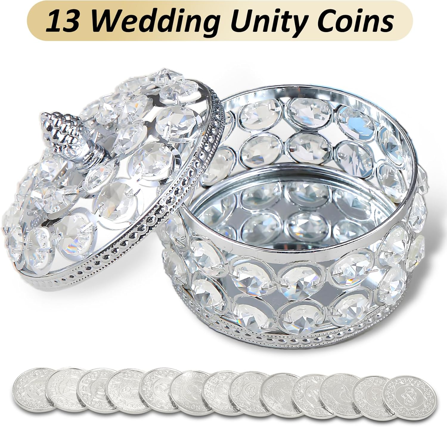 Wedding Unity Coin Set with 13 Coins and Box