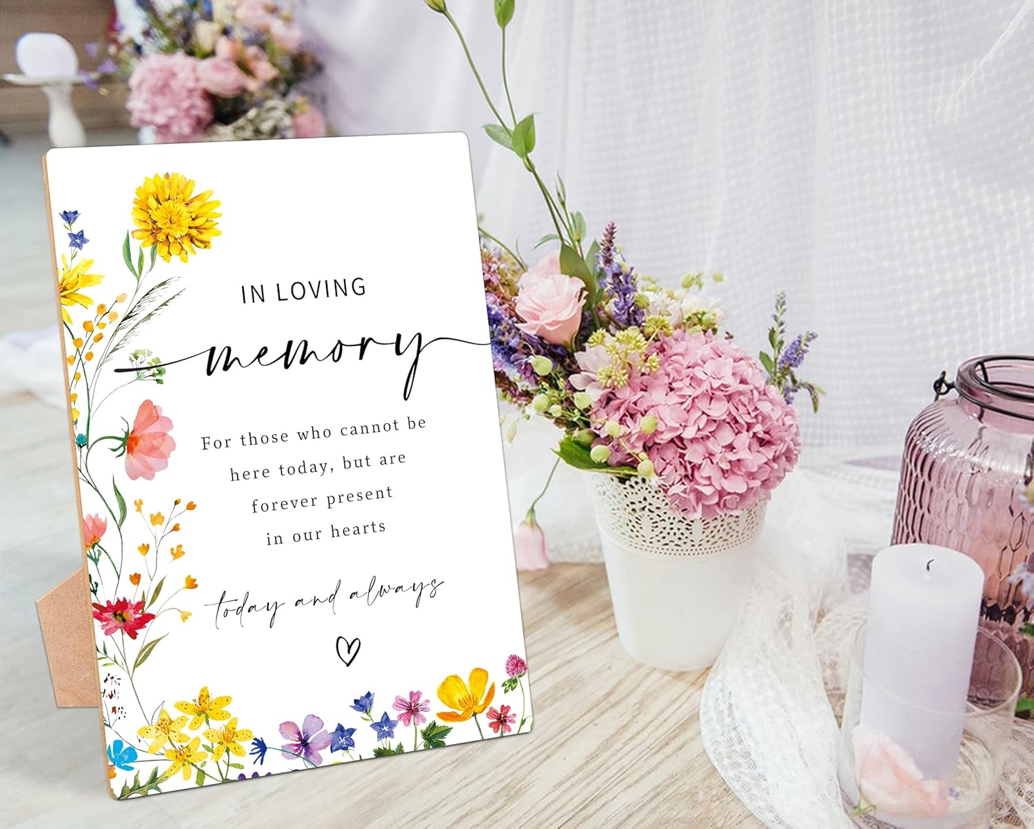 In Loving Memory Sign for Wedding Decorations