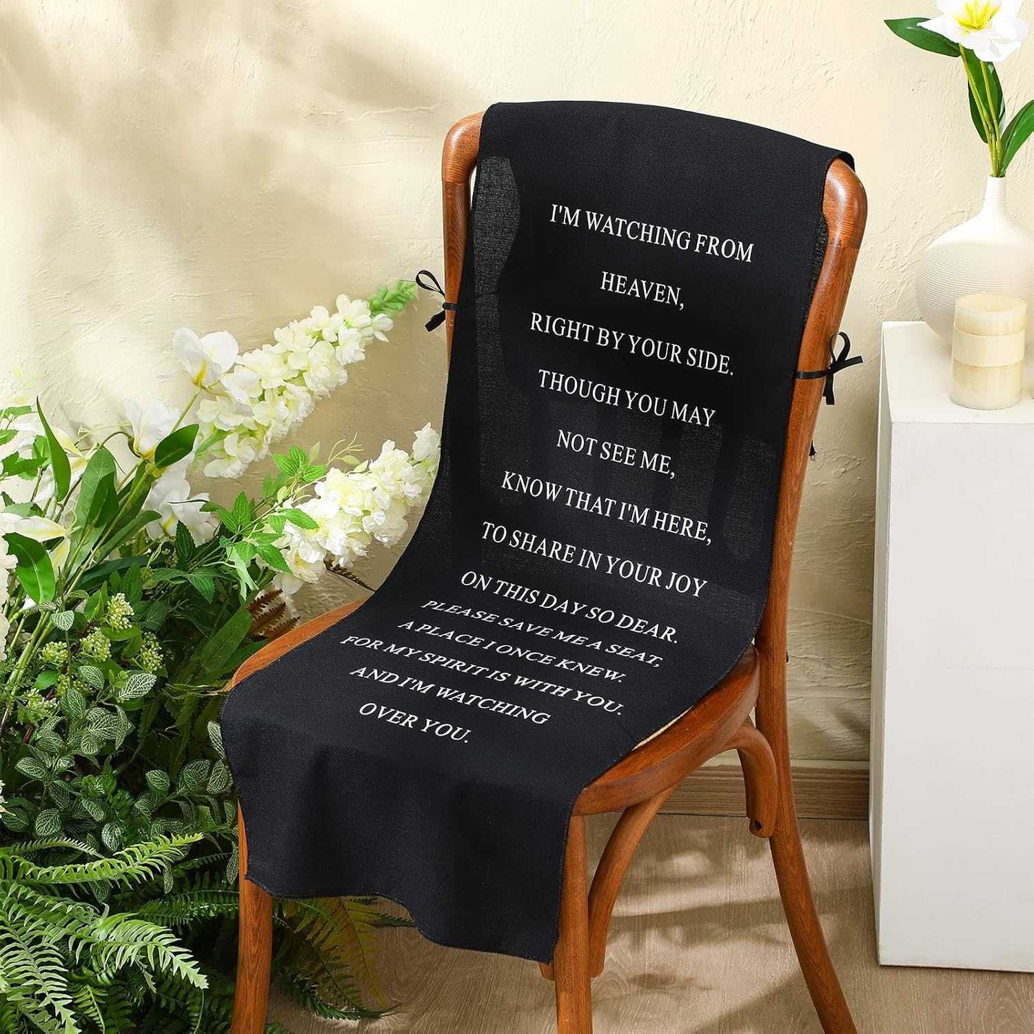 Loving Memory Wedding Chair Sign - Reserved Seat Banner for Ceremony