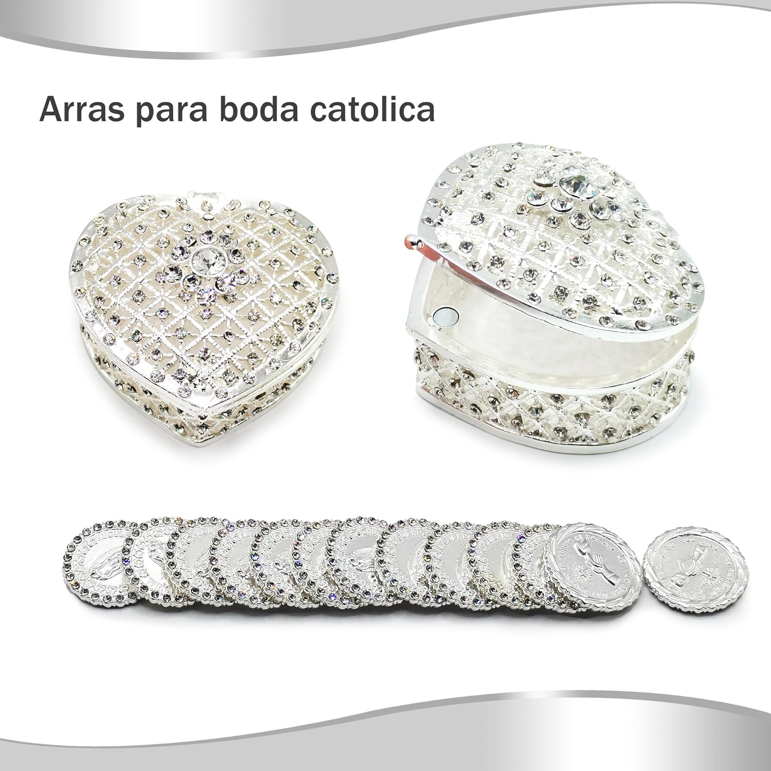 Catholic Wedding Arras Set with Decorative Box