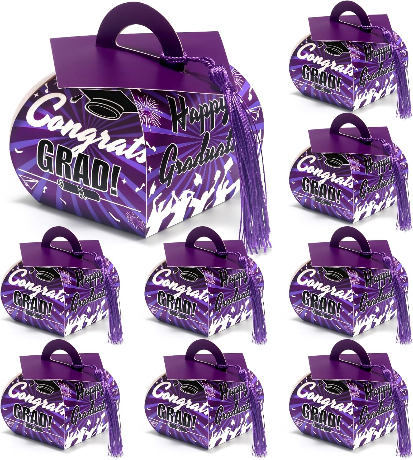 COTOPHER Graduation Cap Gift Boxes with Tassel 36 Pcs