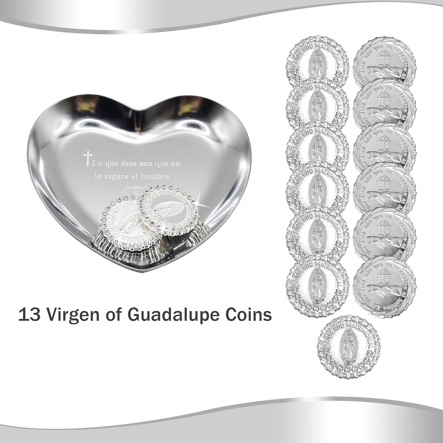 Catholic Wedding Arras Set with Decorative Box