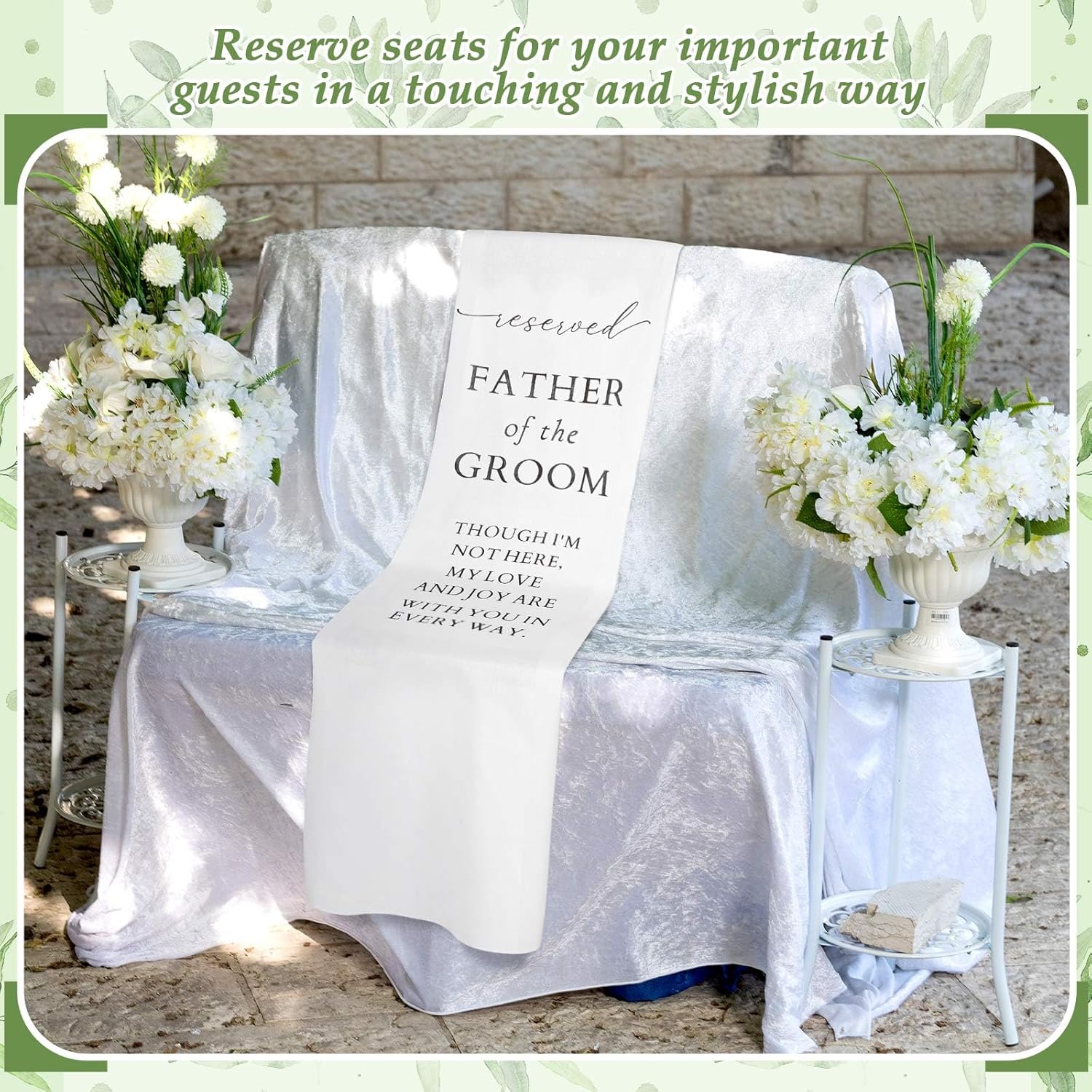 Father of the Groom Wedding Memorial Seat Sign
