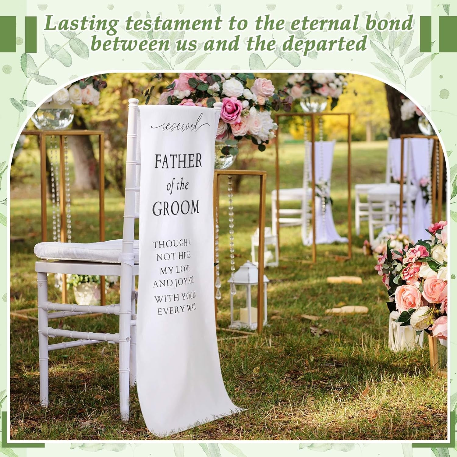 Father of the Groom Wedding Memorial Seat Sign