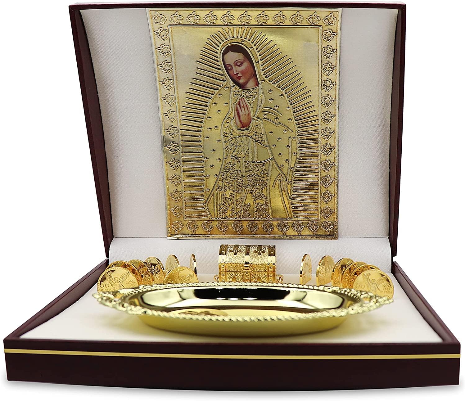 EHV 24K Gold Plated Wedding Unity Coins with Display Case