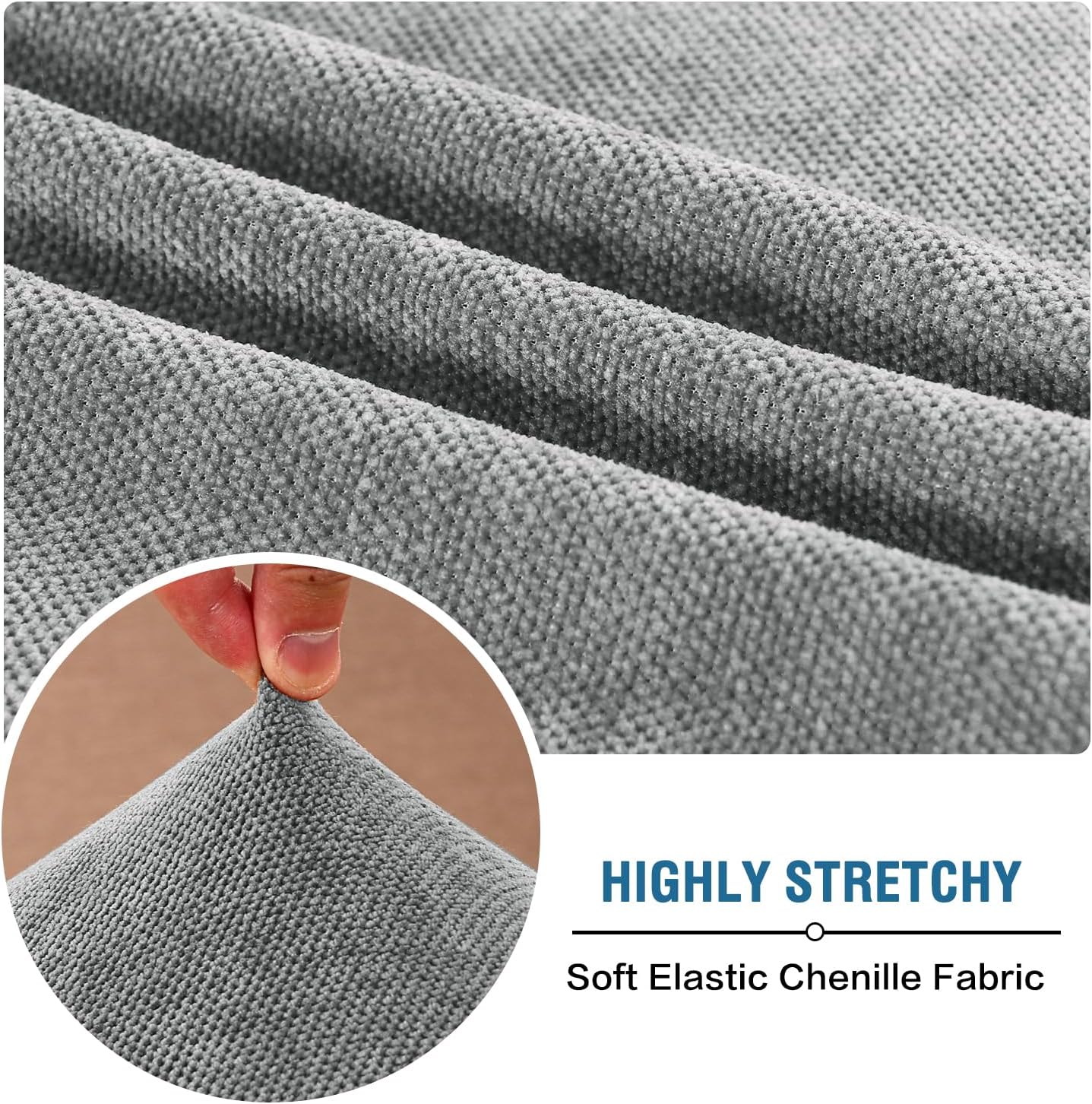 HVERSAILTEX Stretch Chenille Chaise Cover